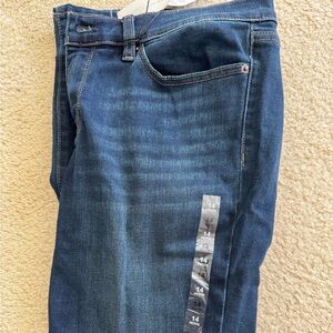 New York & Company Men's Dark Blue Slim Straight Jeans